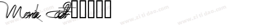 Monika Italic字体转换